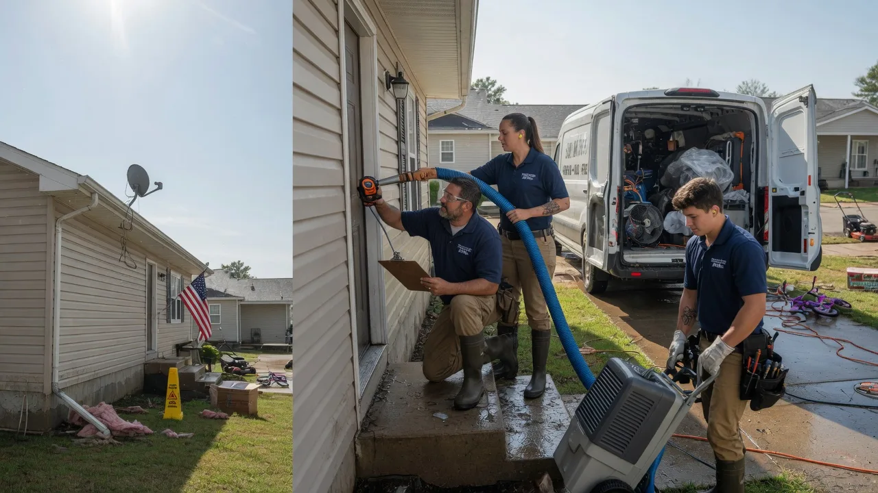 Ceiling Water Damage Restoration in Vinton, OH near me